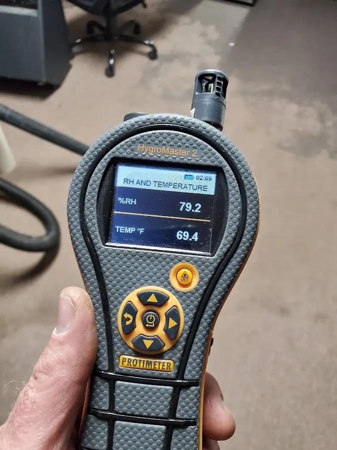Moisture meter humidity assessment for Fire & Smoke Damage Restoration in Tyrone